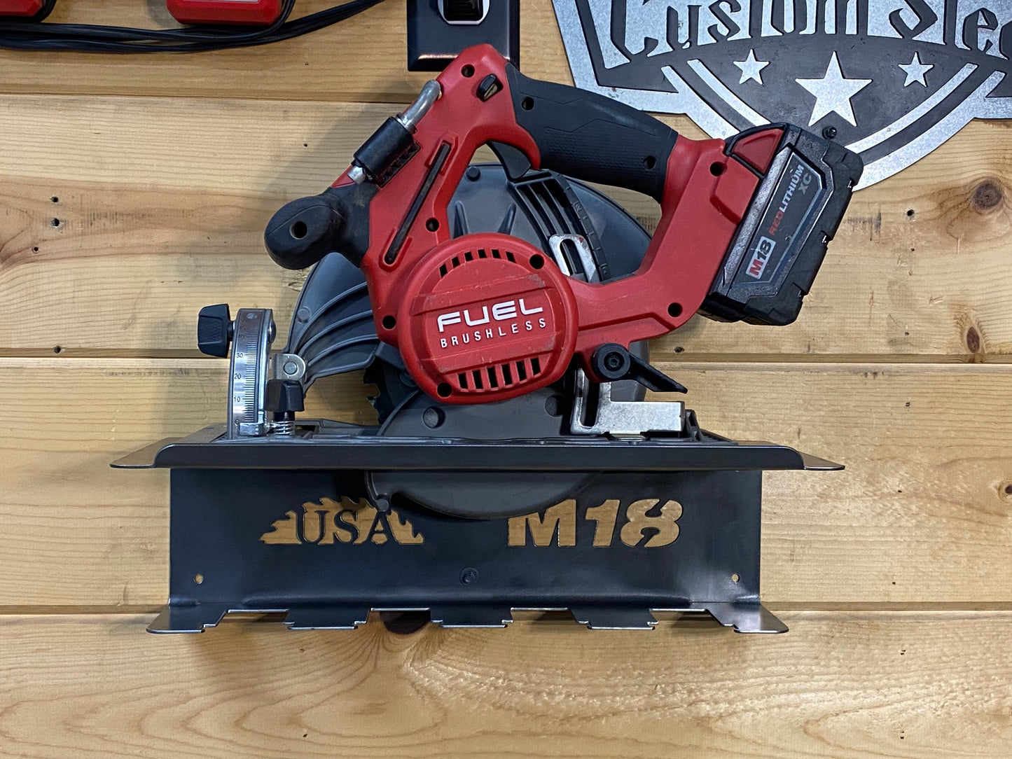 Milwaukee M18 - Circular Saw / Power Tool / Battery Holder / Organizer / Rack / Hanger/ Steel