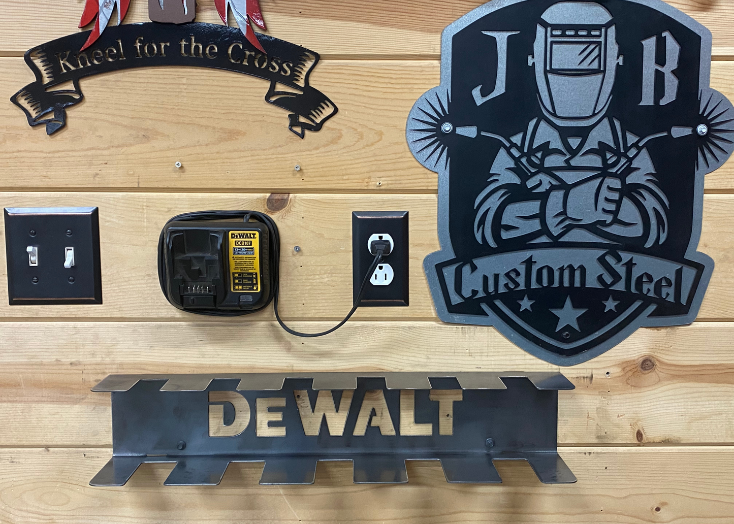 Dewalt 20v - Power Tool Battery Holder JB Custom Steel