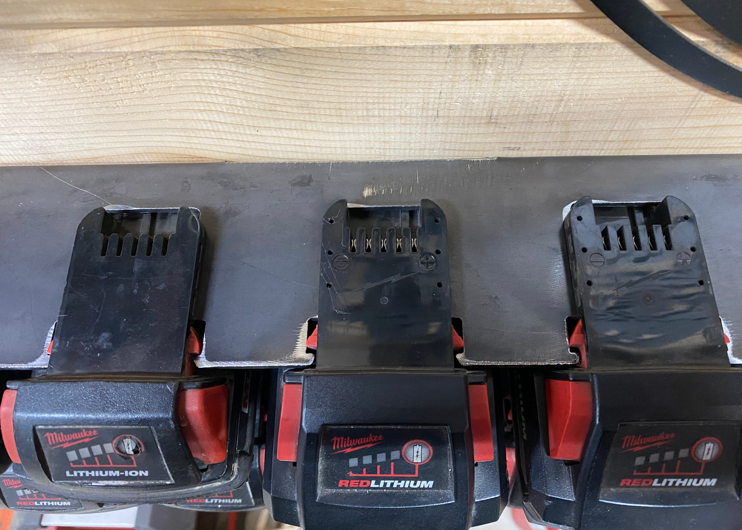 Milwaukee M18 - 12 Battery Holder Charging Station JB Custom Steel