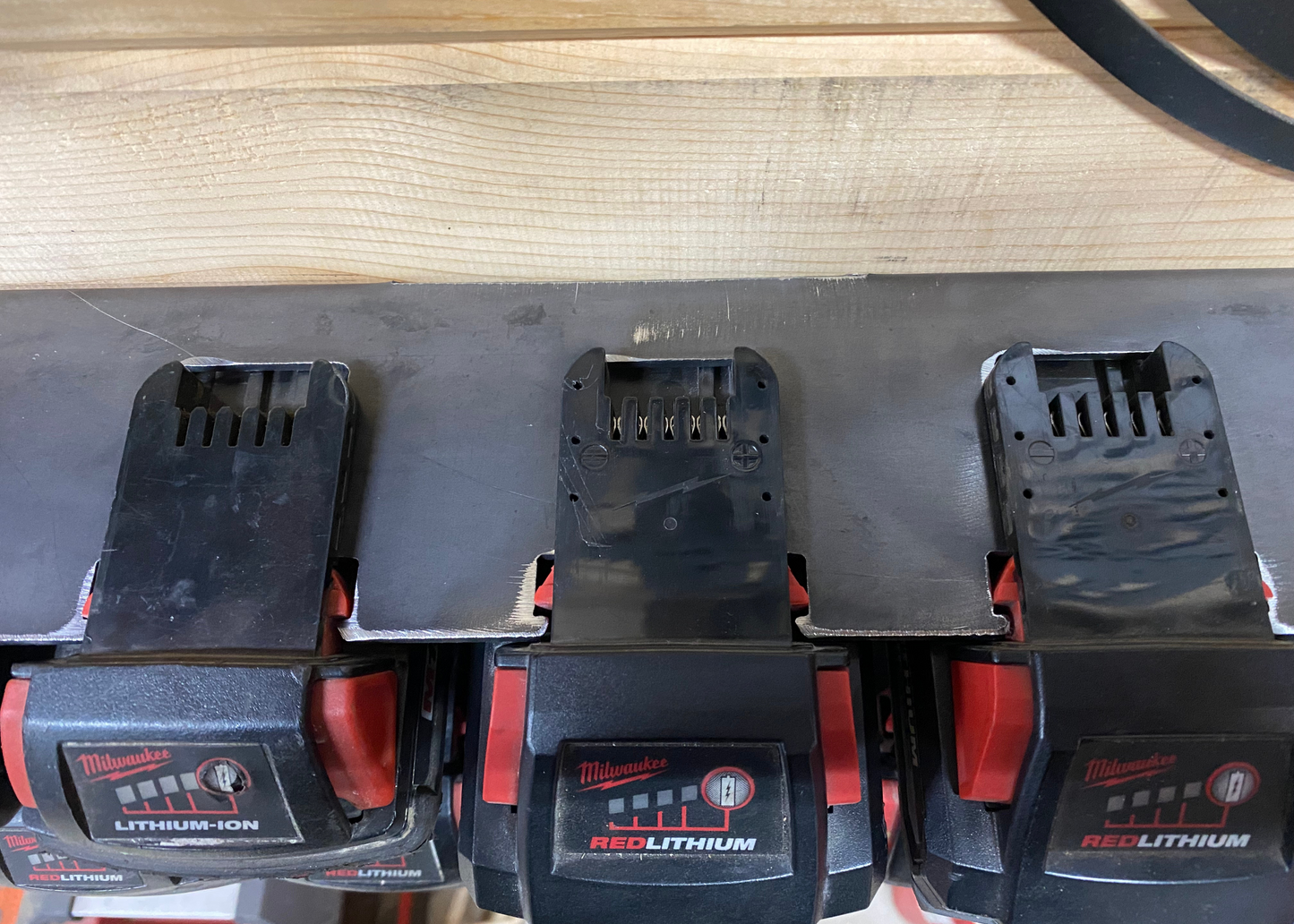 Milwaukee M18 - 12 Battery Holder  Charging Station JB Custom Steel