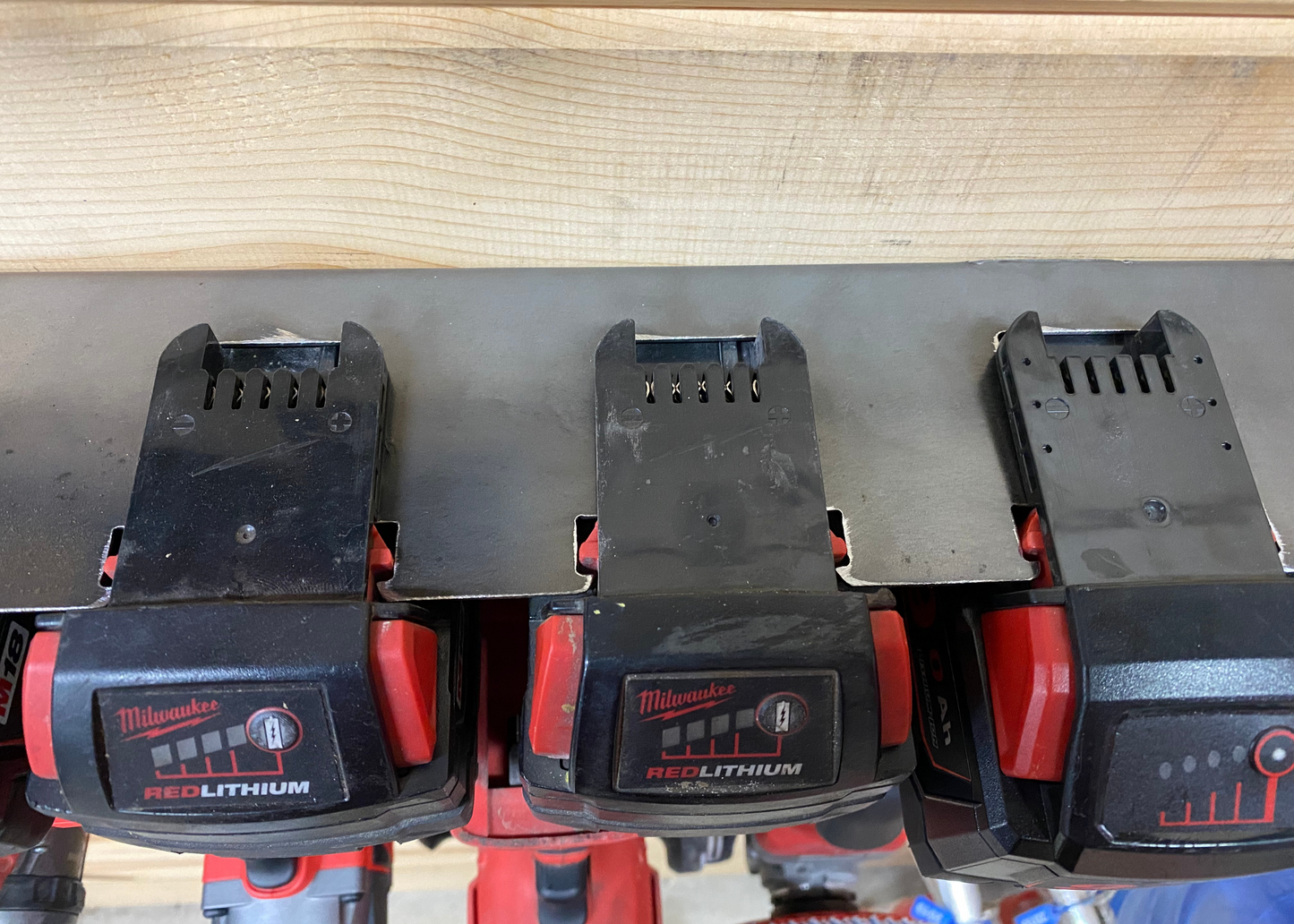 Milwaukee M18 - Tool and Battery Holder JB Custom Steel