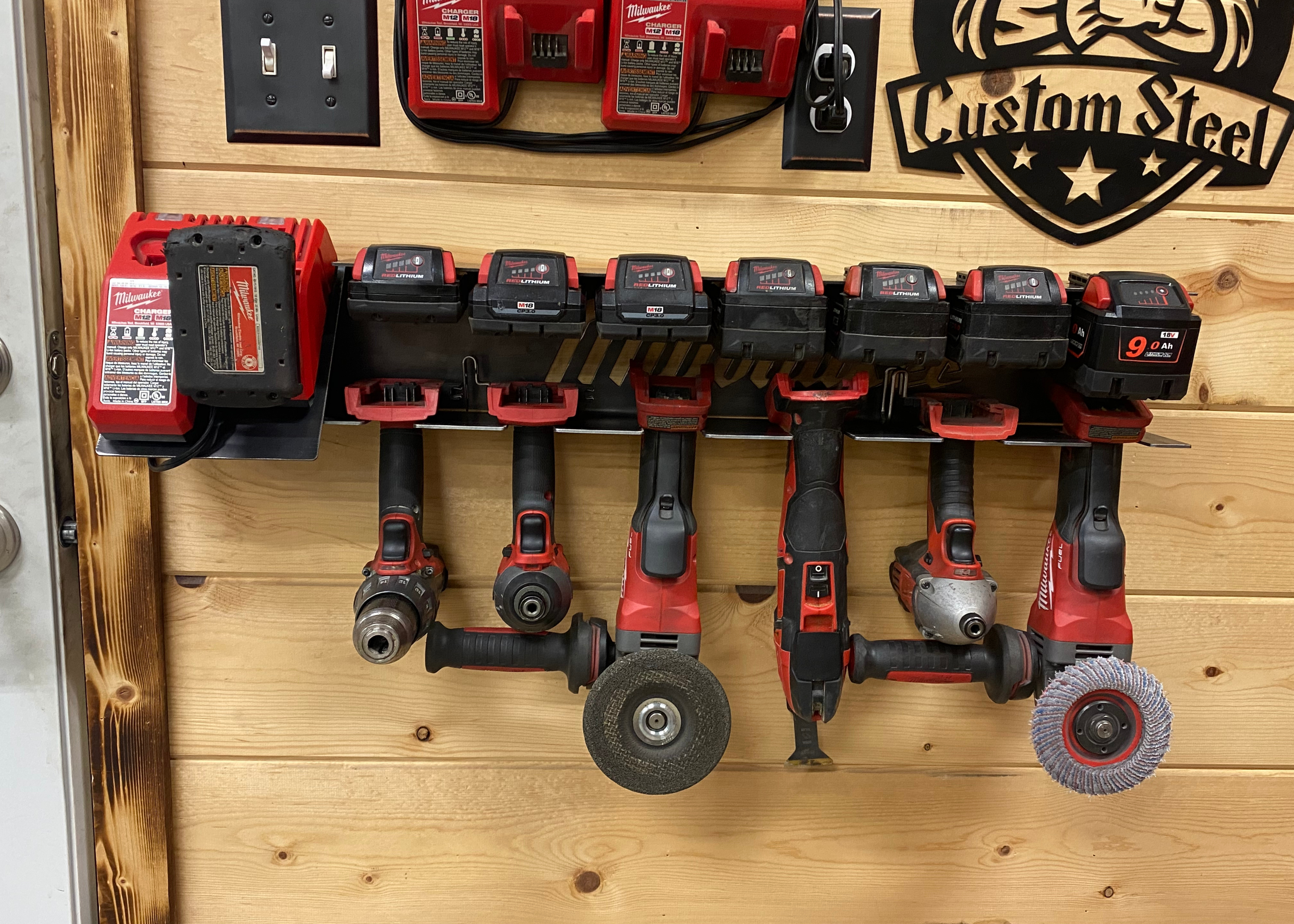 Tool Holder Milwaukee Battery Powered Tools M18 Battery Holder X